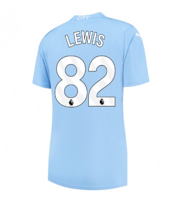 Manchester City Rico Lewis #82 Hemmatröja Dam 2023-24 Kortärmad